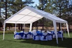 Package Deal A- 20X20 Tent Package + 4 tables + 24 chairs Re